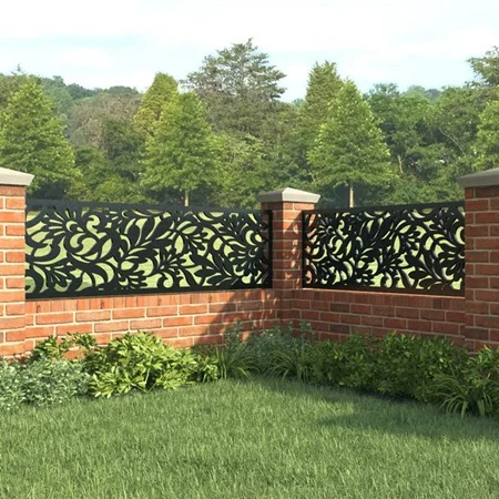 Outdoor Privacy Fence Garden Wall Wood Fence Decorative Wpc Composite Fencing With OEM