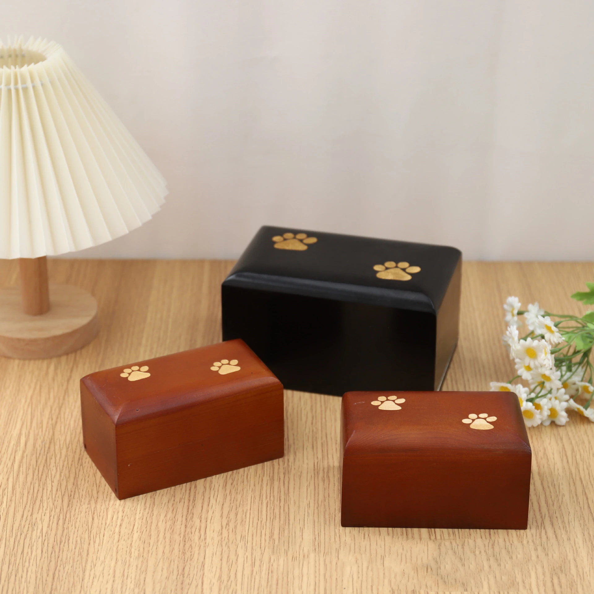 Деревянная урна для домашних животных кошек гроб собак