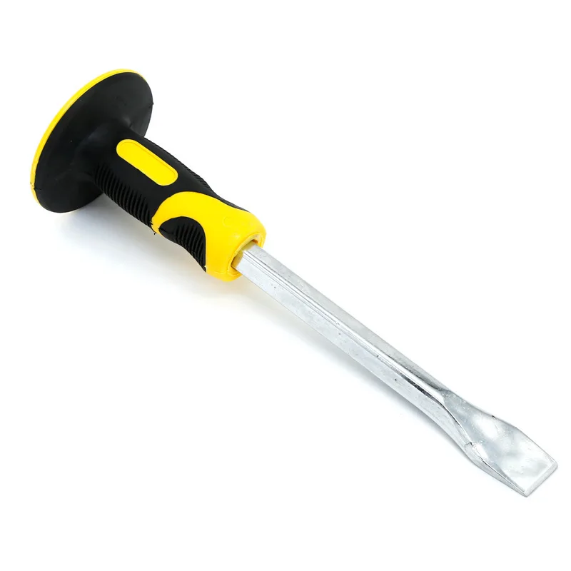 HIgh Quality Chromed Plated Blade Cold Stone Chisel with Rubber Tpr Handle