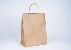 Flexo printing environmental protection recyclable cheap kraft paper shopping gift bags can be customized