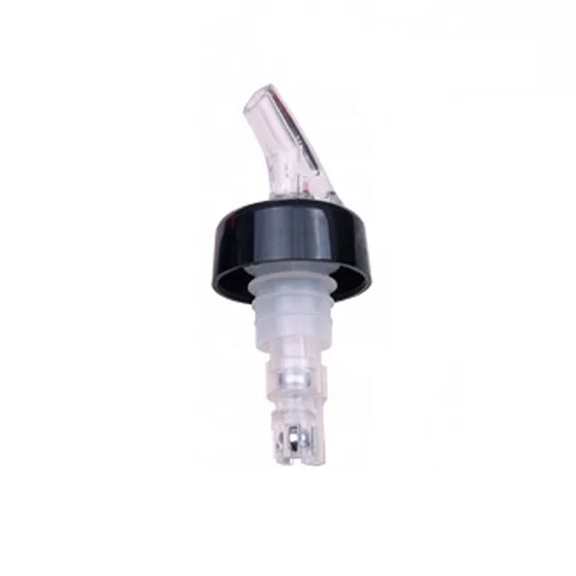 30ml Plastic Pourer Measured Liquor Pourer Spout Stopper with Collar Measured Wine Pourer Alcohol and Liquor Plastic Bottle