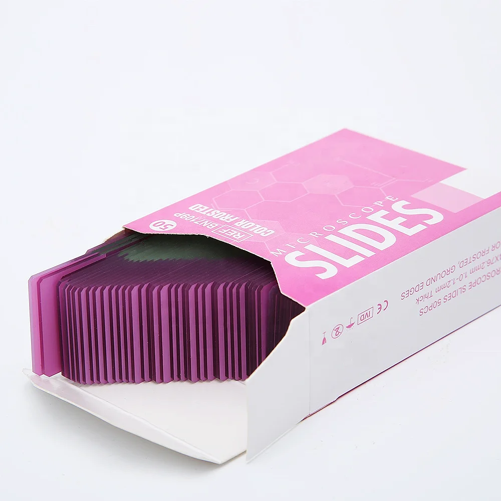 Laboratory Colored Frosted Microscope Glass Slides 7109