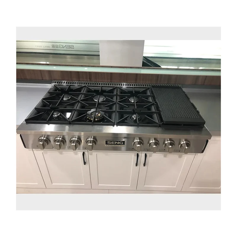 home kitchen appliance 30/36/ 48-Inch stainless steel Professional build in gas stove