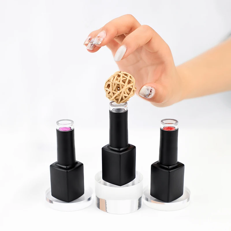 Free sample Organic Gel Nail Polish 6 Pieces Optional Colors UV Gel Polish Black Bottle Without Logo In Stock Ready to Ship