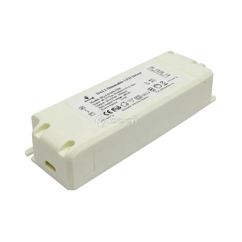 boqi CE CB SAA DALI dimming led driver constant current 1500ma 30-45v 45w 50w 60w 65w