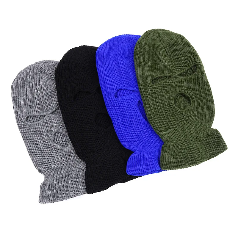 BSBH Wholesale Custom Embroidered  Face Knit Ski Mask Balaclava Beanie Windproof Winter Warm Hat