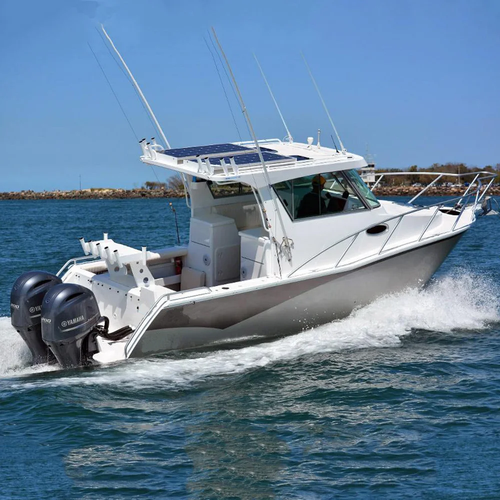 Hot Sale 5.6m Aluminum Yacht Outboard Engine Fishing Craft Cabin Boat for 6 People for River Application