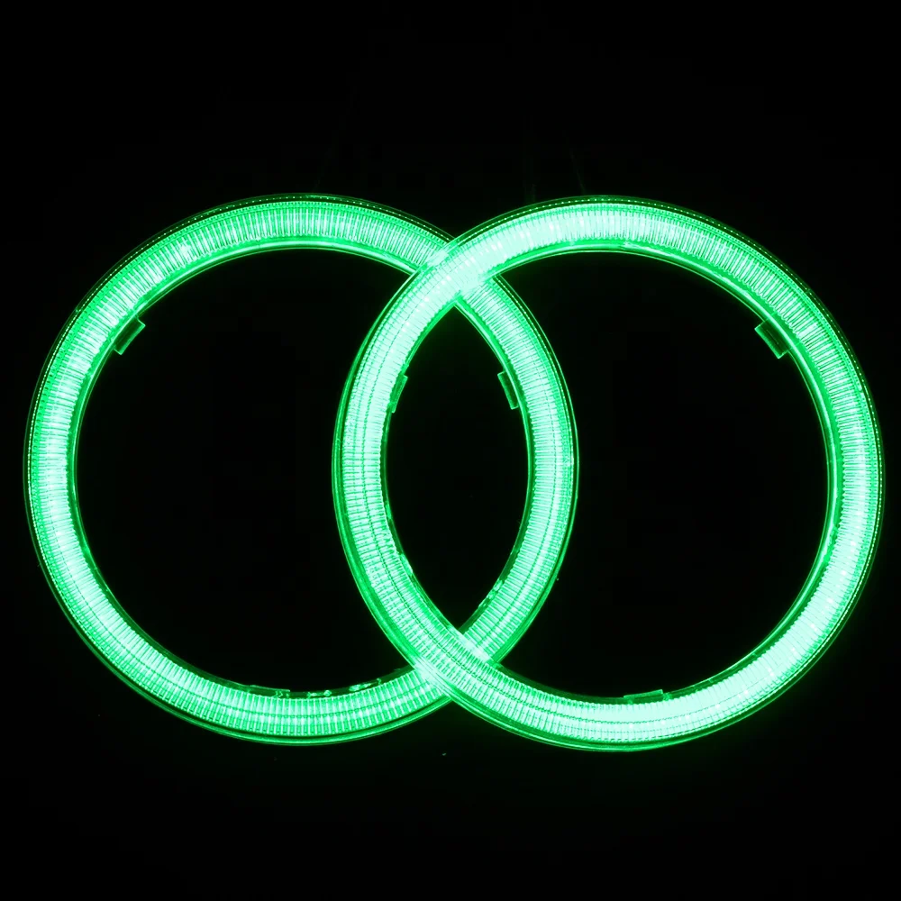 
Зеленый светодиод COB, противотуманные фары, противотуманные фары, Универсальные синие, белые, желтые, красные, 12 В, дневные огни «демонические глаза» для BMW 