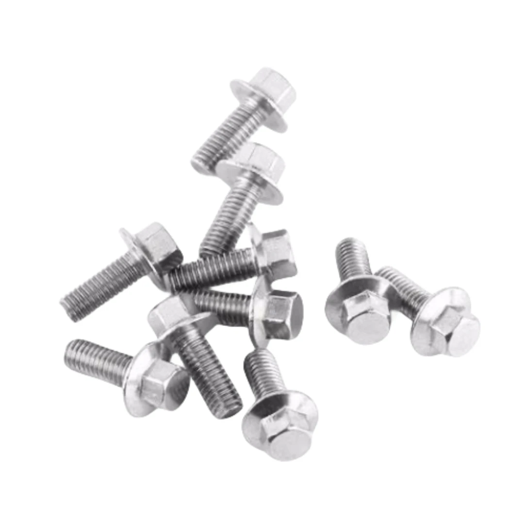 YH Customiztion M12 M14 M15 Stainless Steel DIN6921 Hex Head With Washer Hex Flange Bolt