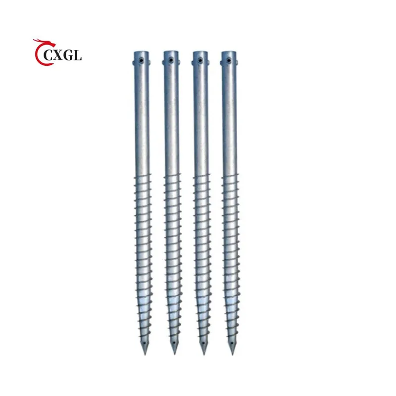 Hot Sale Welding Q235B Ground Helical Screws Anchor Ground Screw Pile For Solar Mounting