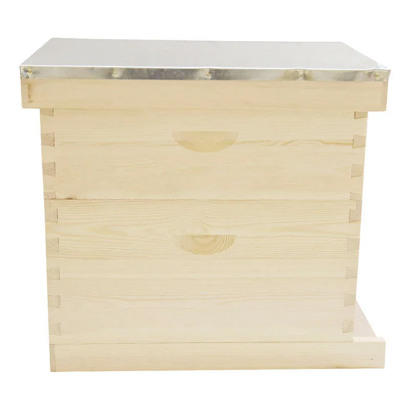 High quality wood langstroth beehive 8/10 frames bee hive box by China factory