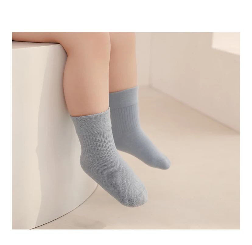 24 latest Spring and Autumn summer midtube socks boneless antibacterial deodorant boys and girls