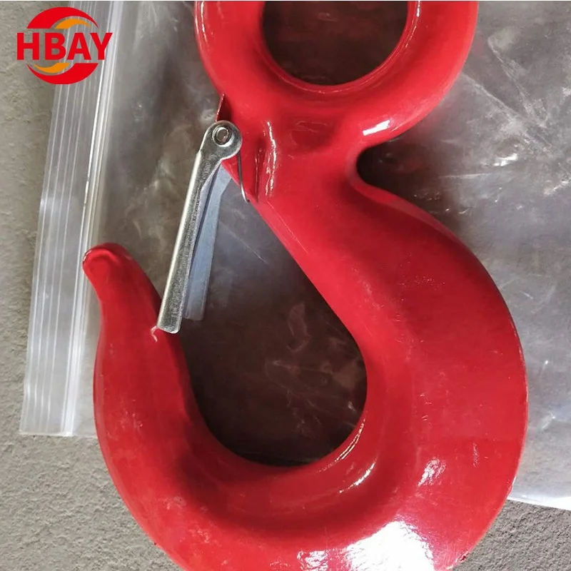 Rigging manufactured lifting 320a lifting eye hoist hook with safety latch