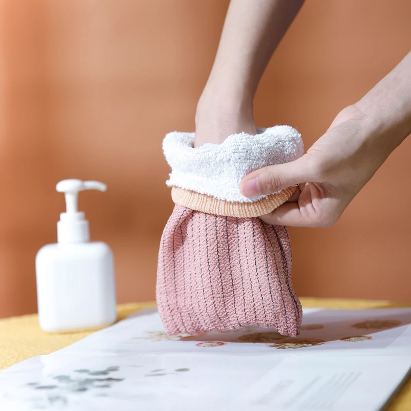 Bath scrub sponge ball cute natural pet bath body gloves scrub