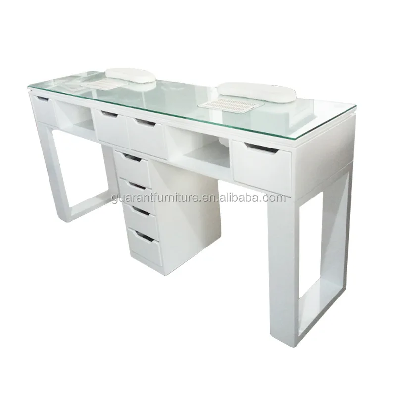 white marble top nail table double nail table manicure table