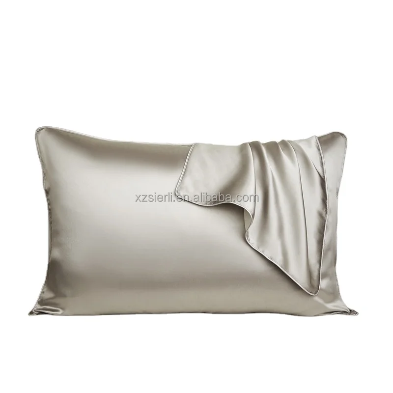 Oem Odm Custom Ag+ Anti-bacteria Anti-mite 100% Pure Mulberry Silk Pillow Case Silver  Ion with binding