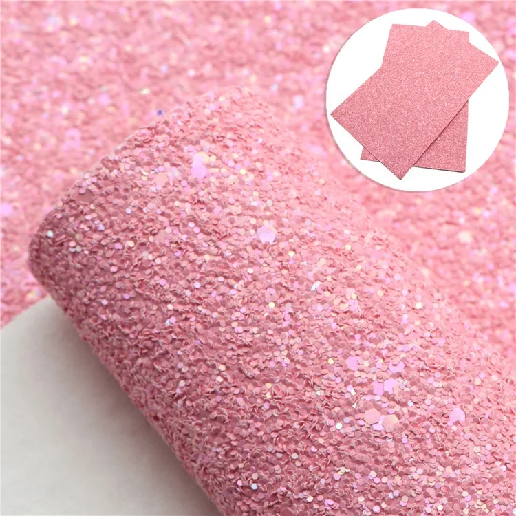 20x33cm Wholesale Chunky Sequin Glitter Pastel Fabric Sheet For Hair Bows Making 1113139