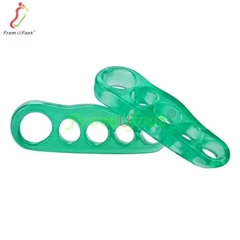 Hot selling silicone gel toe stretcher separator five toes separators for hallux valgus foot care