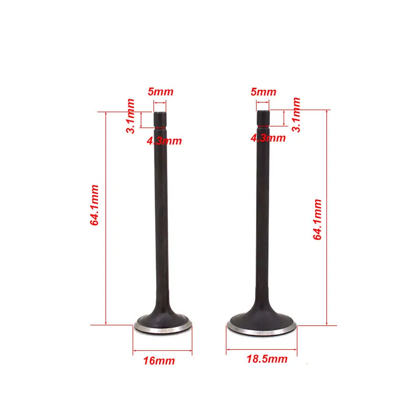 Motorcycle Engine Intake Exhaust Stem Valve Guide Oil Seal for GY6-50 139QMA 139QMB Go Carts Dirt Bike ATV Scooter Moped