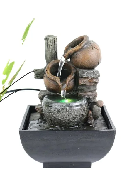 small style USB Rockery water pendant basin carrying flowers bonsai decoration decoration sculpture water fountain
