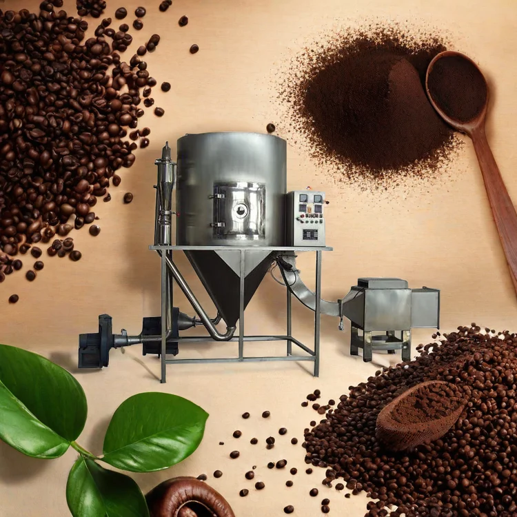 Industrial tea milk cocoa masala powder spray dryer machine instant coffee powder making machine