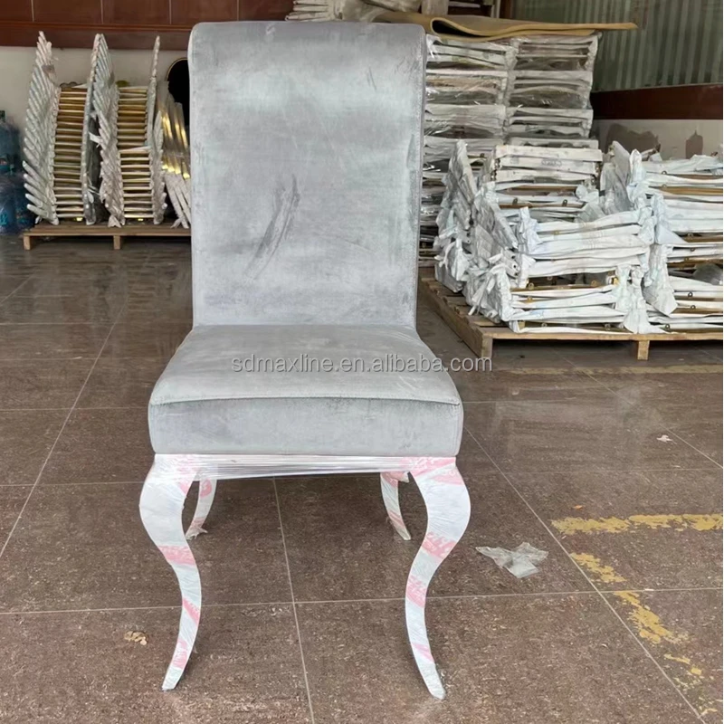 Modern Dining Chairs Home Velvet Wedding Leisure Restaurant Hotel Chairs