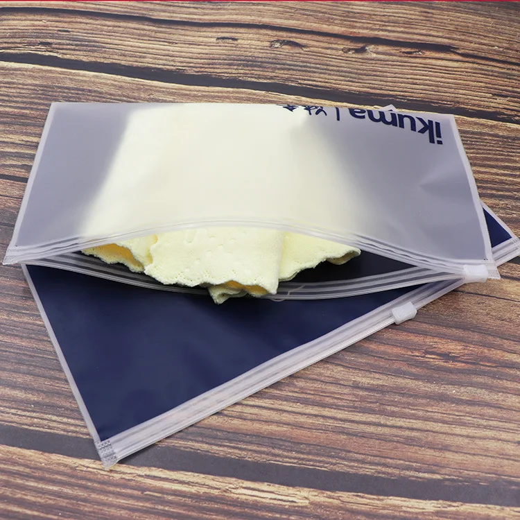 Recycled Pouches Custom Logo Frosted Ziplock Poly Bag for Apparel Shipping Clothing Packaging