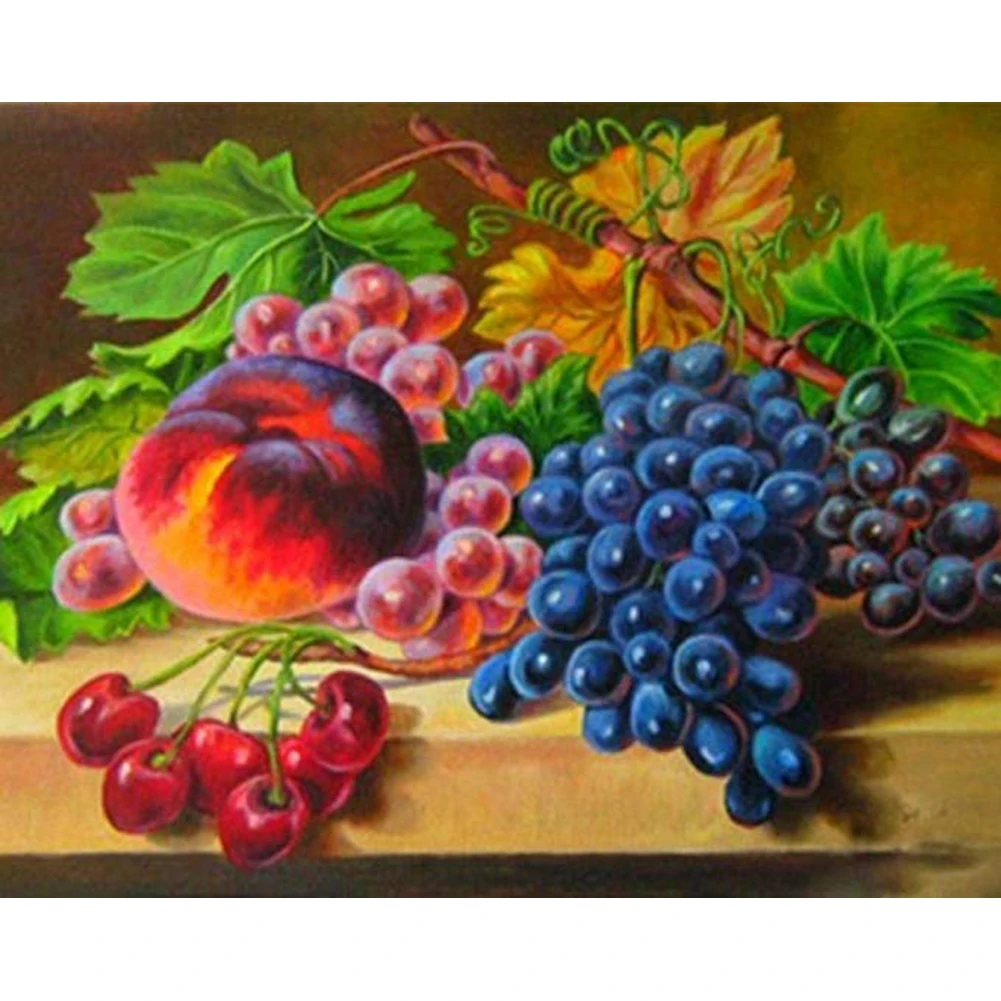 High-quality diy decorative diamond painting diamond dot grape painting beautiful