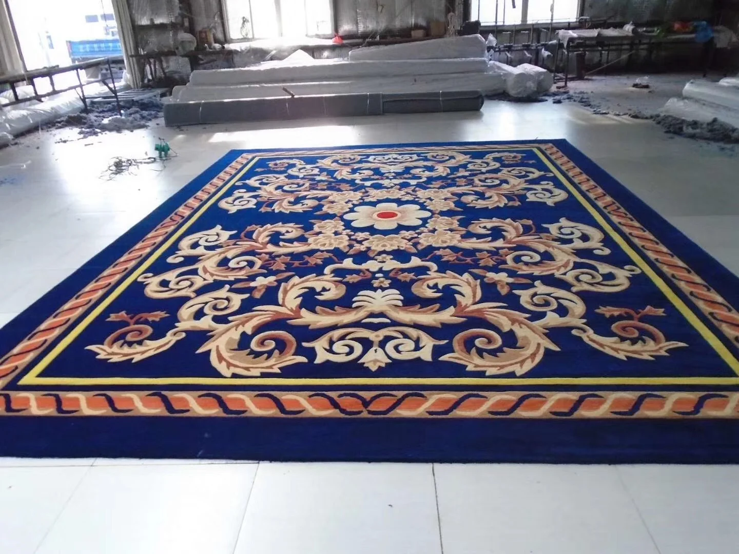 Custom Shape Floor Mats Hand Carved Designer Brand Logo Rugs Home Use Tufted Rug