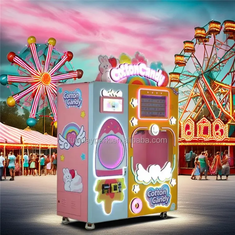 Affordable Commercial  Fully Automated Cotton Candy Automatic Packing Machine with Sizes for Every Venue or Occasion.