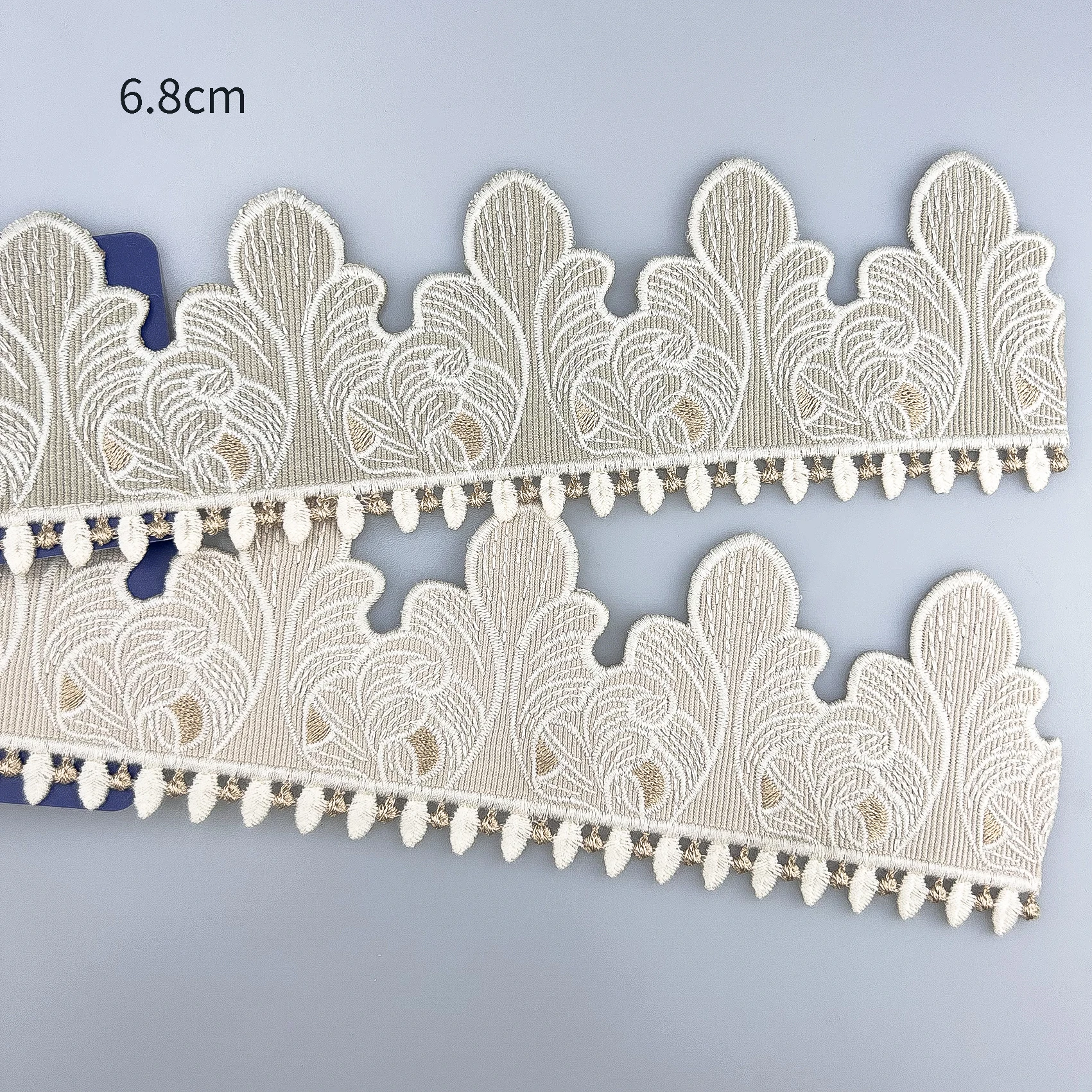 Wholesale of High-end New Chinese Style Spliced Embroidered Curtains with Side Woven Straps and Fabric Decorations