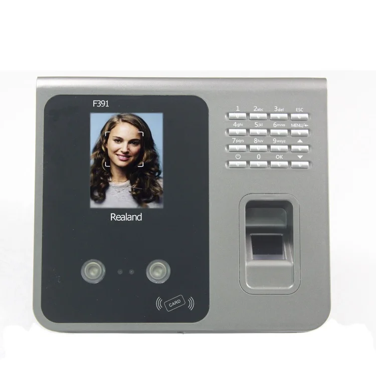 Терминал рекоциенто для лица Realand F391 con TCP y SDK Control De reloj control биометрический