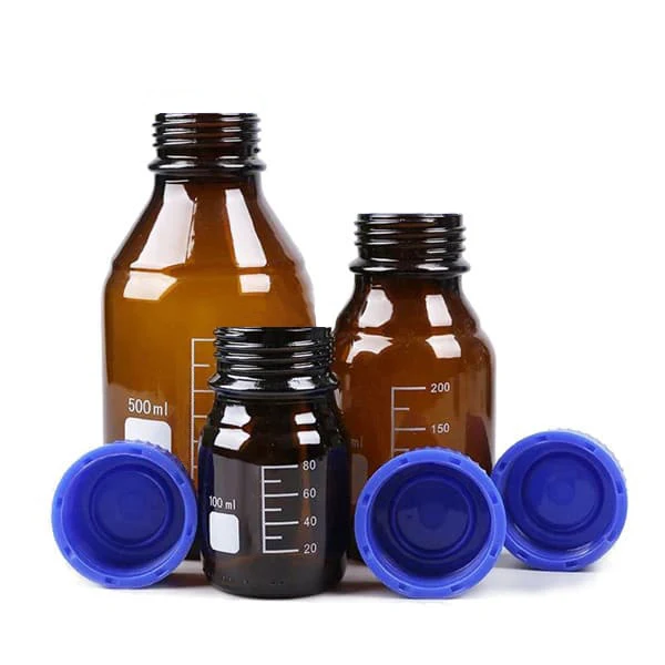 100/250/500ml Bottles Borosilicate Chemical Reagent Bottle Glass Clear Laboratory Glassware