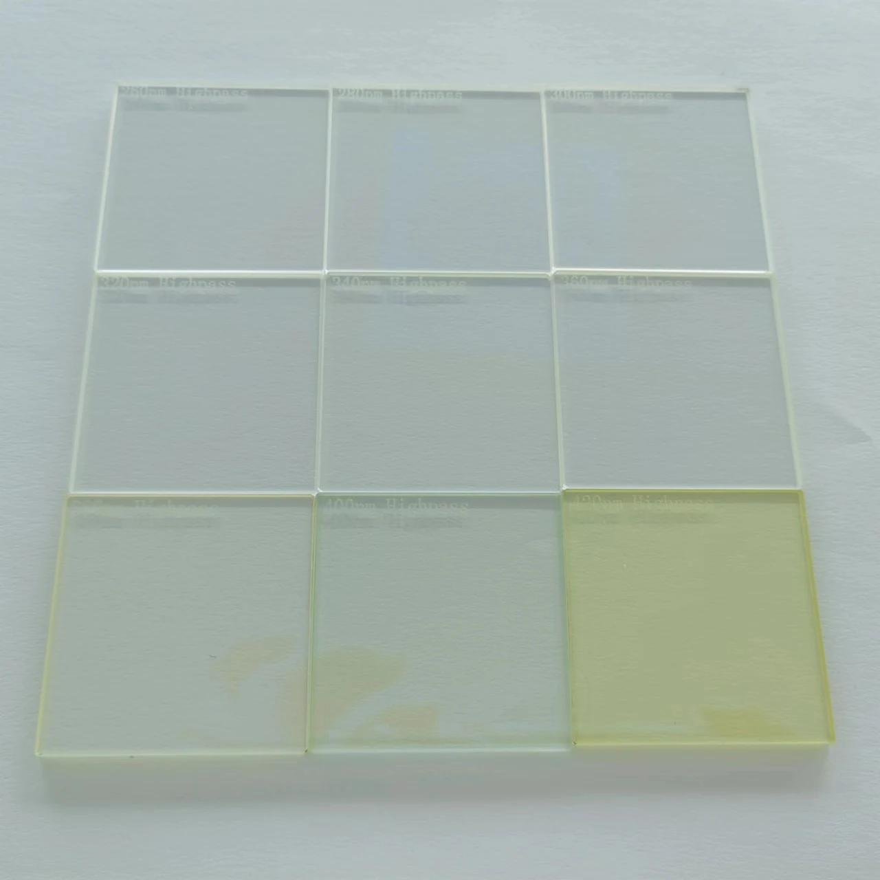 UV long pass ZJB320 WG320 optical uv filter glass 320nm