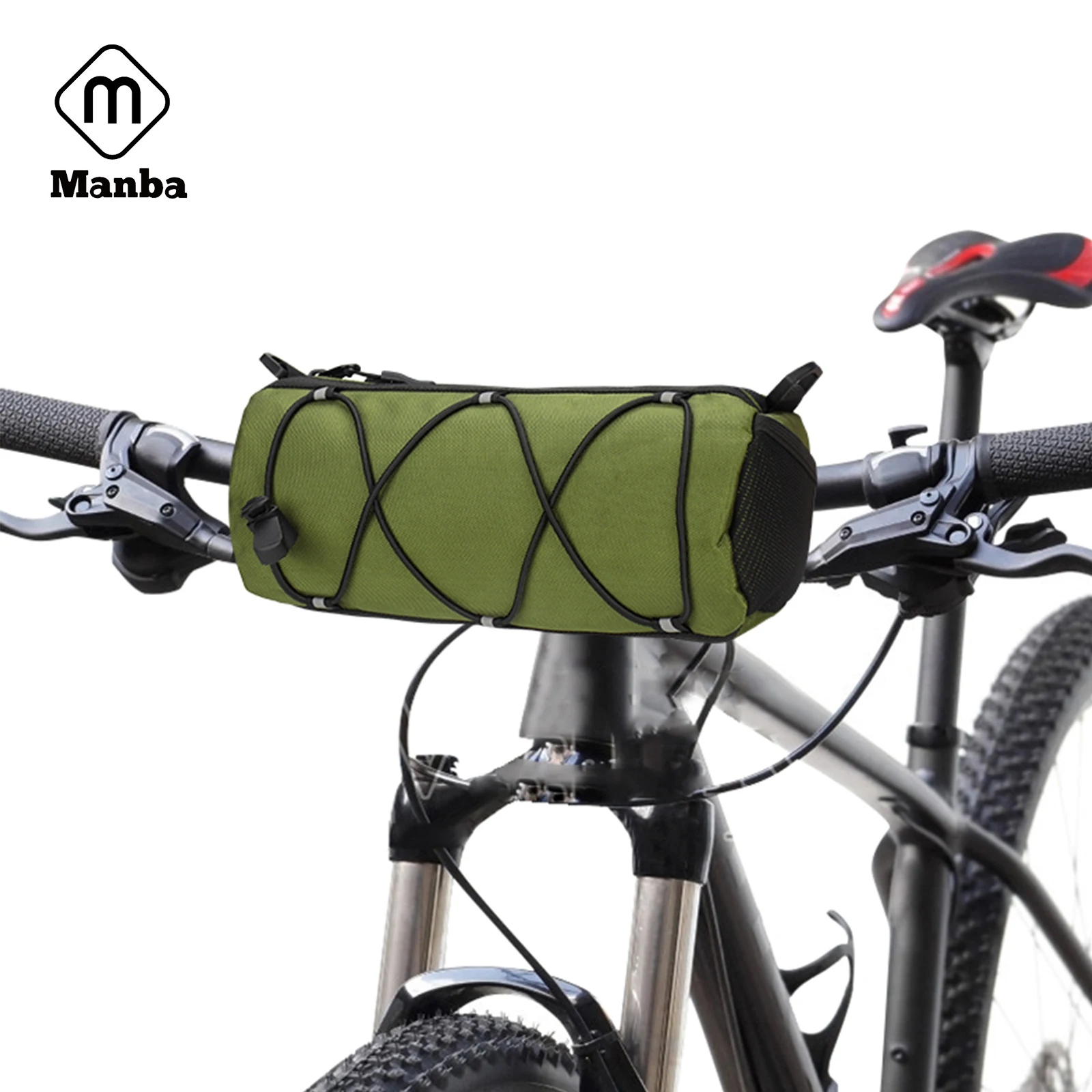 Custom Bicycle Handlebar Bag Waterproof Recycled Storage Pouch Bicycle Front Frame Bag for Bike