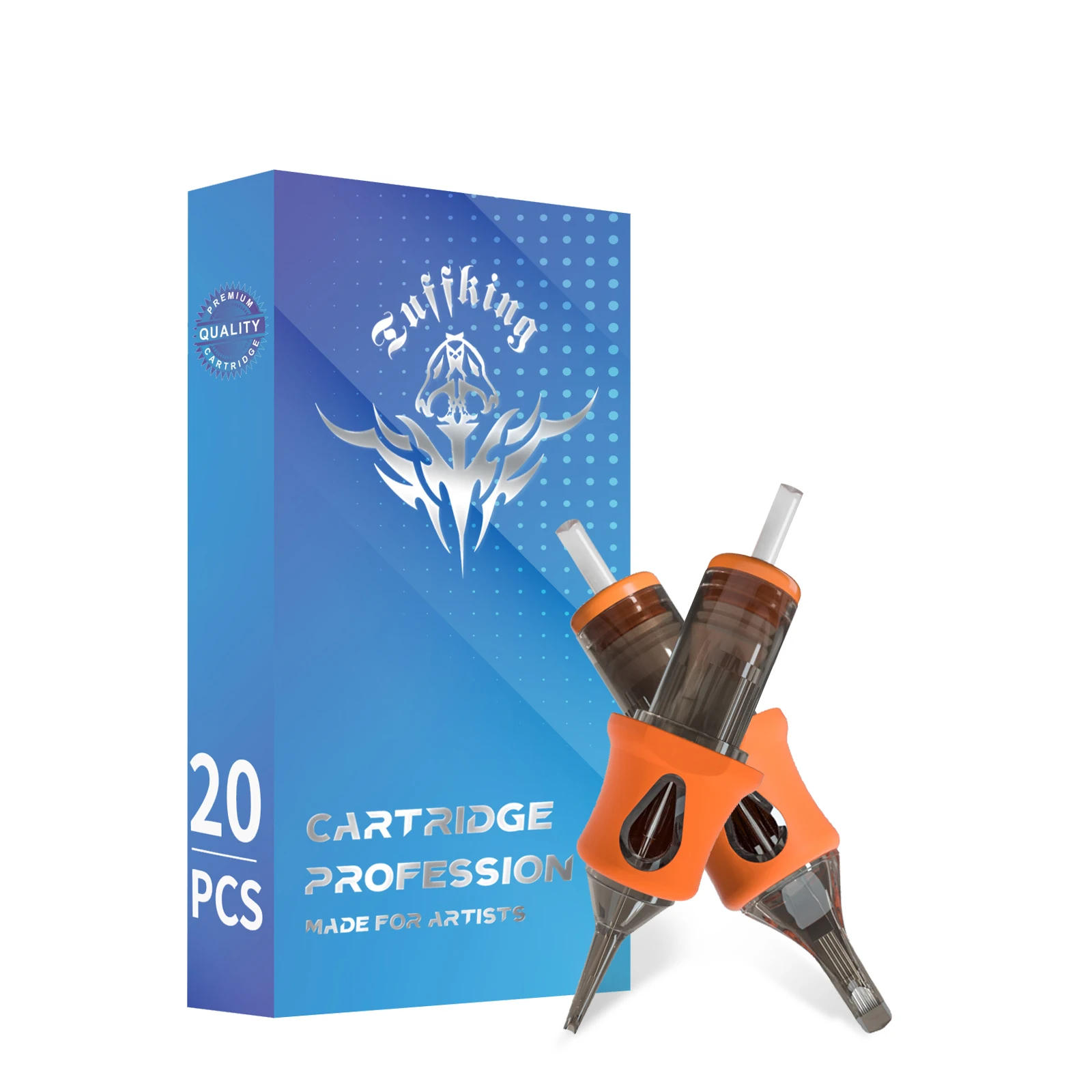 Factory hot selling Permanent 3RS RM M1 RL disposable tattoo cartridge needle with membrane E. O. Gas