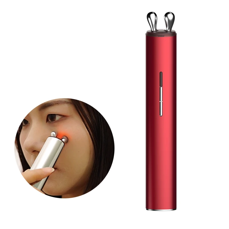 Experience Effective Facial Massage with 3D Rotation RF EMS and Red Light Therapy smart eye massager