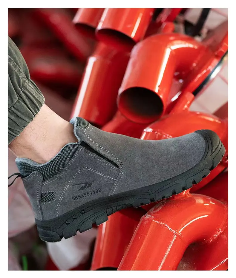THREEDIV new fashion welder special labor protection shoes smash-proof puncture protection shoes men protective shoes