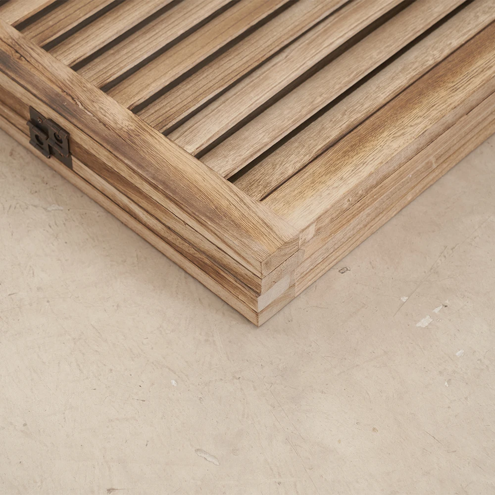 Indoor Decoration 4 Panel Wood Free Standing Folding Room Divider