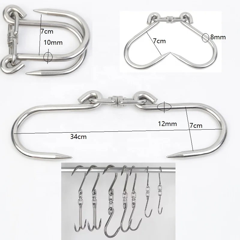 Wholesale Price 304 Metal Stainless steel metal S hooks AND hanging s shaped hook for household