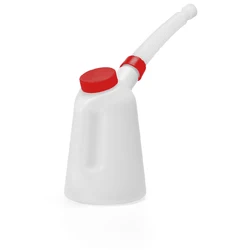 Motorcycle accessories motorcycle tools 5L plastic fuel tank with nozzle cover white with red cover portable fuel tank