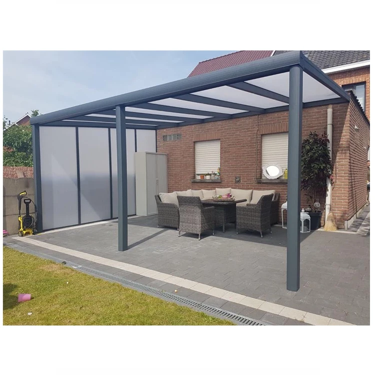 Polycarbonate Canopy Patio Cover Roof Outdoor Canopy Balcony Aluminum Terrace Roof for terrassenberdachung alu