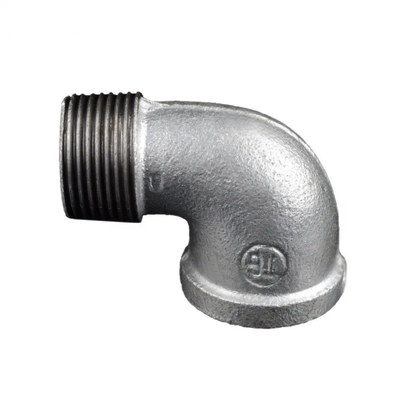 Male degree elbow Malleable iron pipe fitting factory high quality Plumbing materials