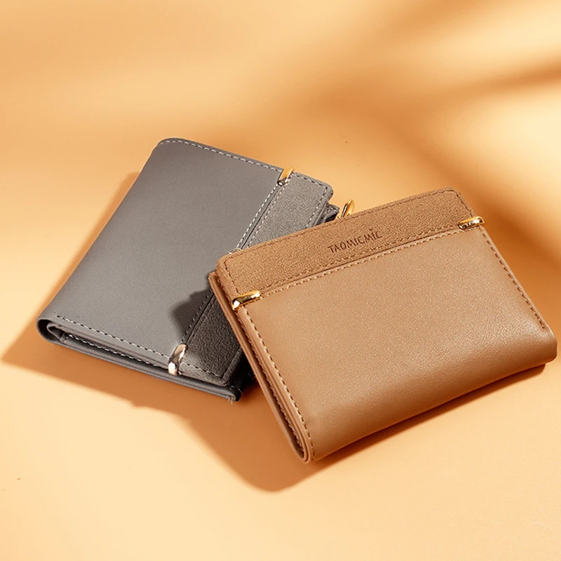 2024 Hot Selling Wholesale Retro Women PU Leather Wallet Fashion Girl Zipper Purse Bag Cute Ladies Coin Wallets