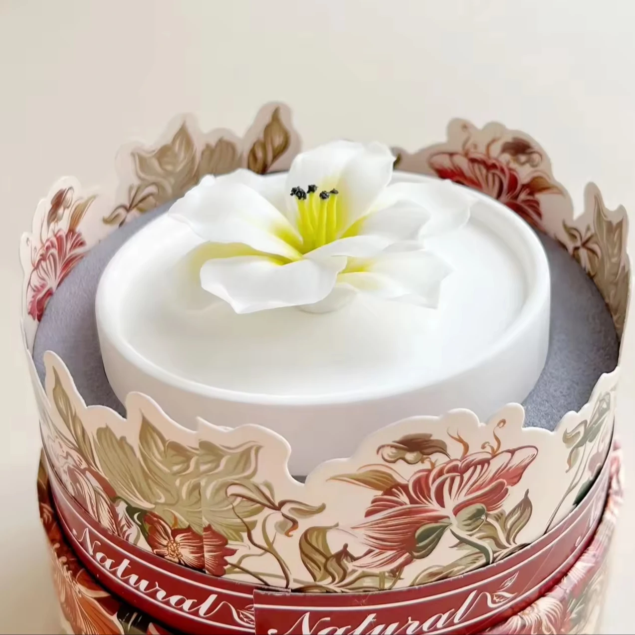 ceramicCustom ceramic flower Fire Free Aromatherapy plaster diffuser pure handmade factory Chinese element flowers