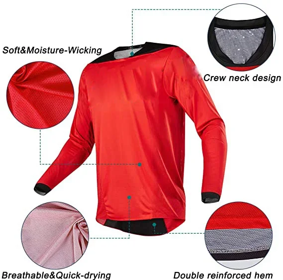 Motorcycle Cycling Jersey Mountain Bike Clothing MTB Bicycle T-shirt DH MX Shirts off-road jersey Motocross Jersey