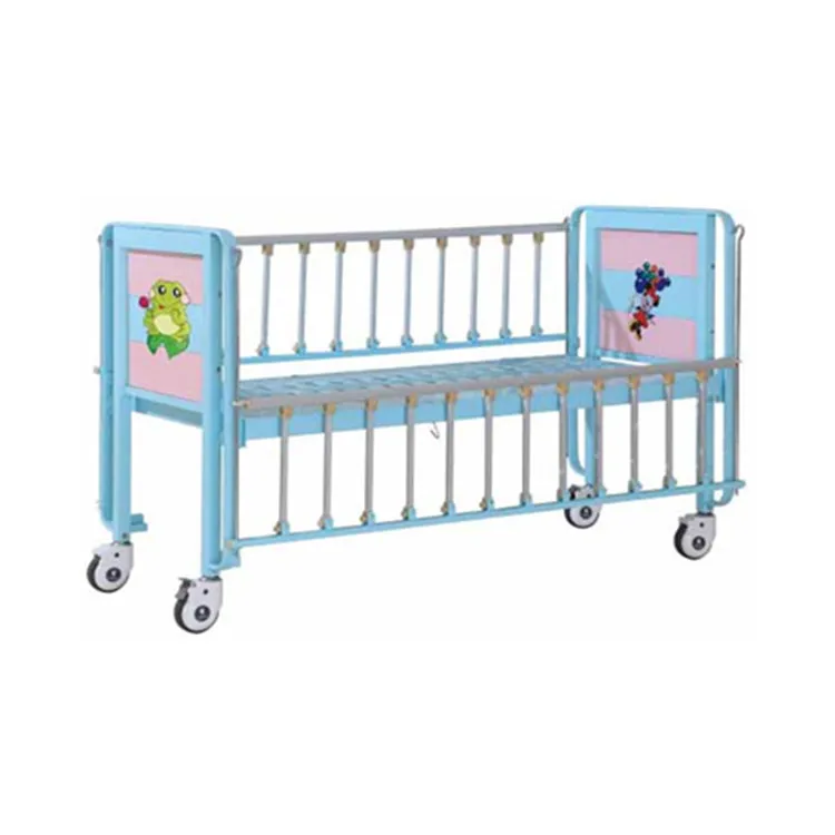BR-BB03 Cheap Durable Hospital Flat Kids Cot Children Beds Girl For Sale