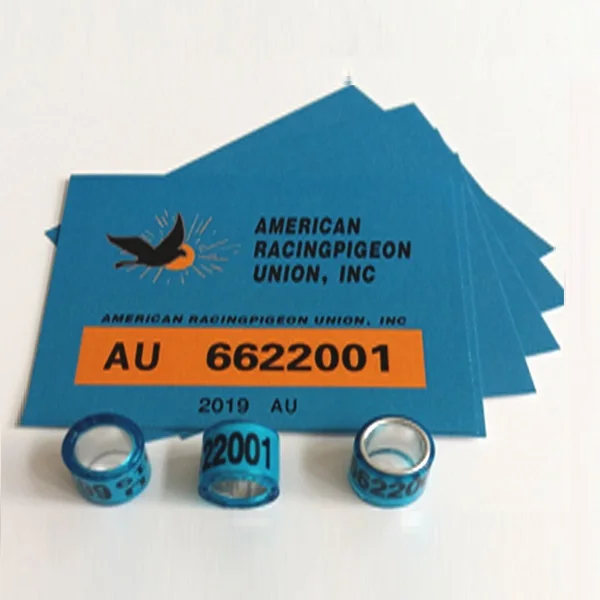 High Quality US Racing Pigeon Rings American Racing Pigeon Rings European Countries Clubs New Model Bird Bands