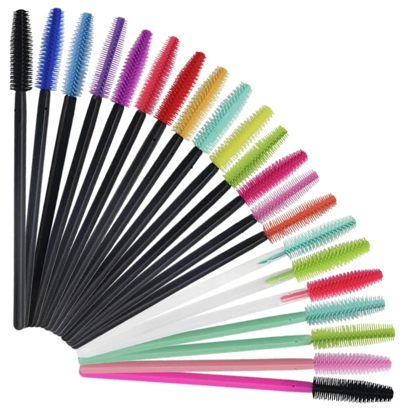 Factory Multi-color Disposable Eyelash Mascara Brushes for Eye Lashes Extension Eyebrow and Makeup