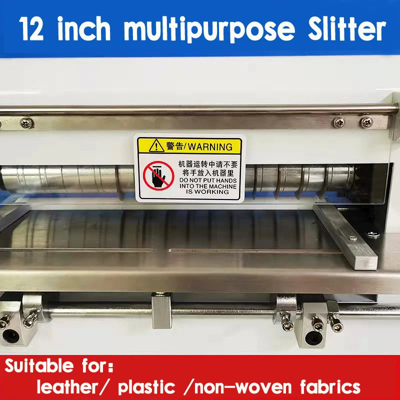 30CM cutting machine for PVC PU leather Foam cotton Soft silicone rubber Crawhide paper division machine